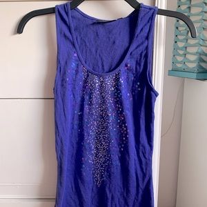 $5/25 NWT Apt 9 sequin purple tank top